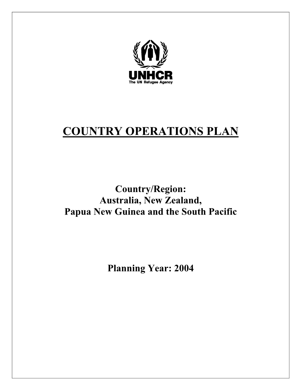 Regional Office Canberra – Australia, New Zealand, Papua New Guinea and the South Pacific