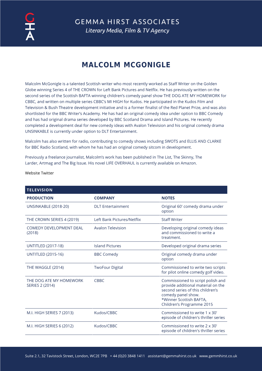 Malcolm Mcgonigle