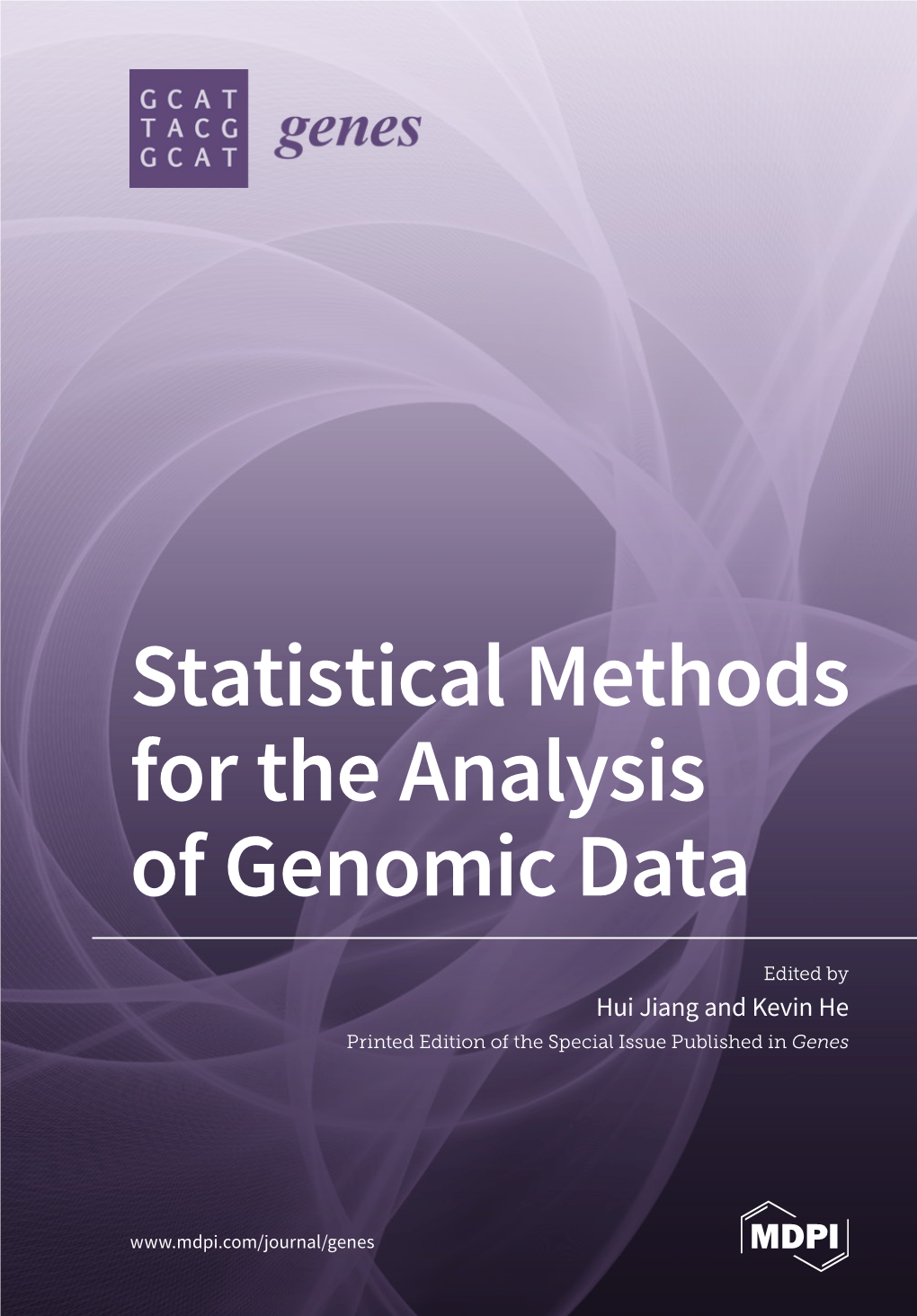 Statistical Methods for the Analysis of Genomic Data