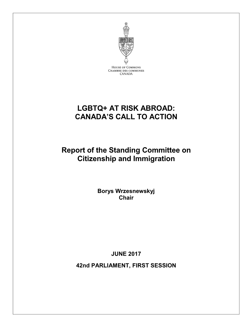CIMM Report on LGBTQ+ at Risk Abroad and Canada's Call to Action