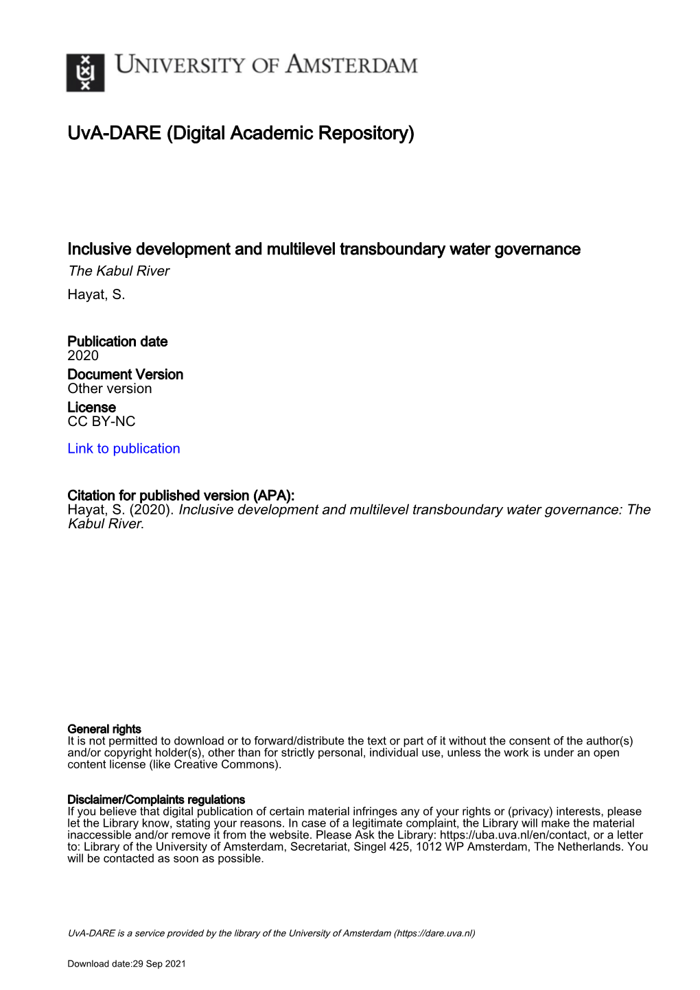 Assimilation of Streamflow Observations