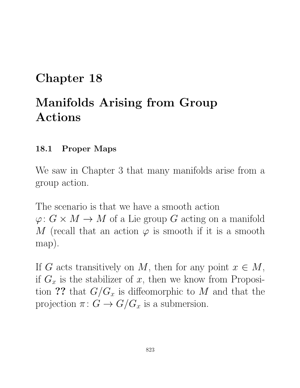 Chapter 18 Manifolds Arising from Group Actions