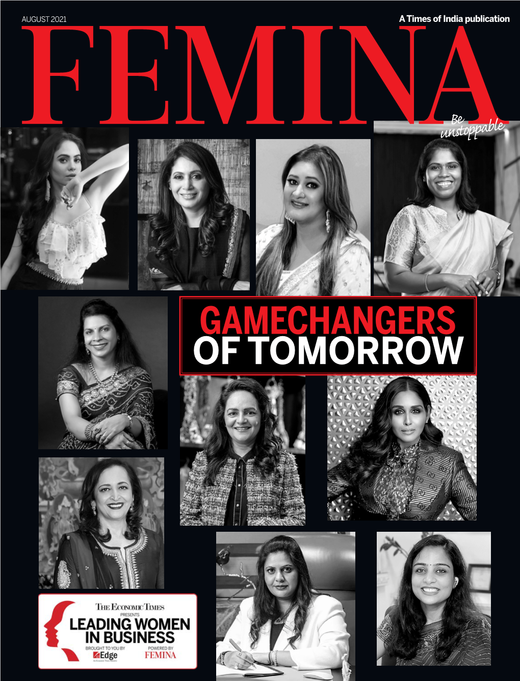GAMECHANGERS of TOMORROW AUGUST 2021 a Times of India Publication CONTENTS