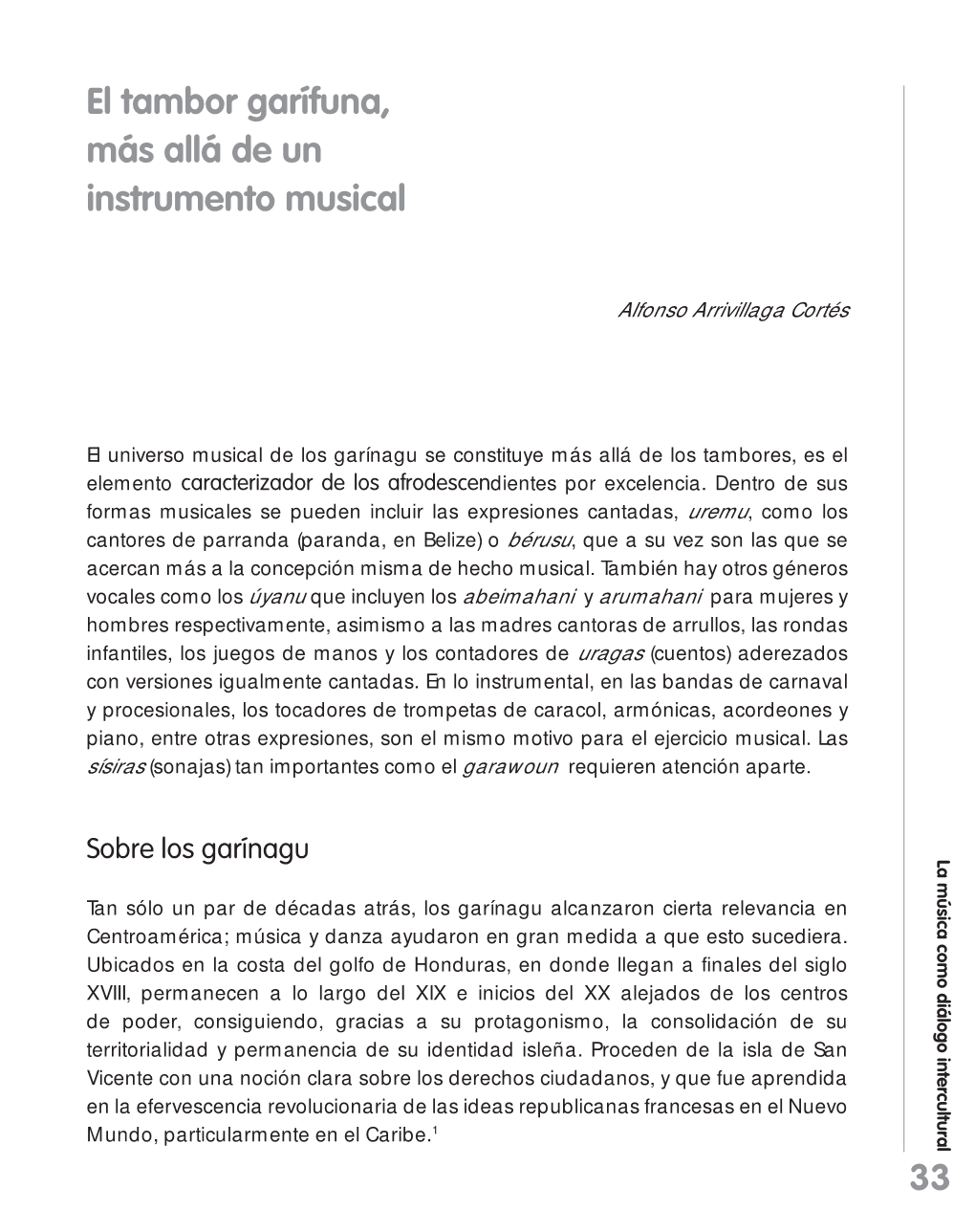 33 El Tambor Garífuna, Más Allá De Un Instrumento Musical