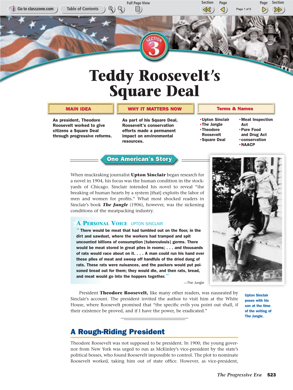 Teddy Roosevelt's Square Deal