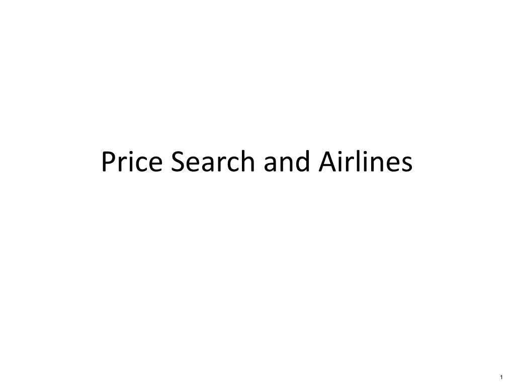 Price Search and Airlines (PDF)