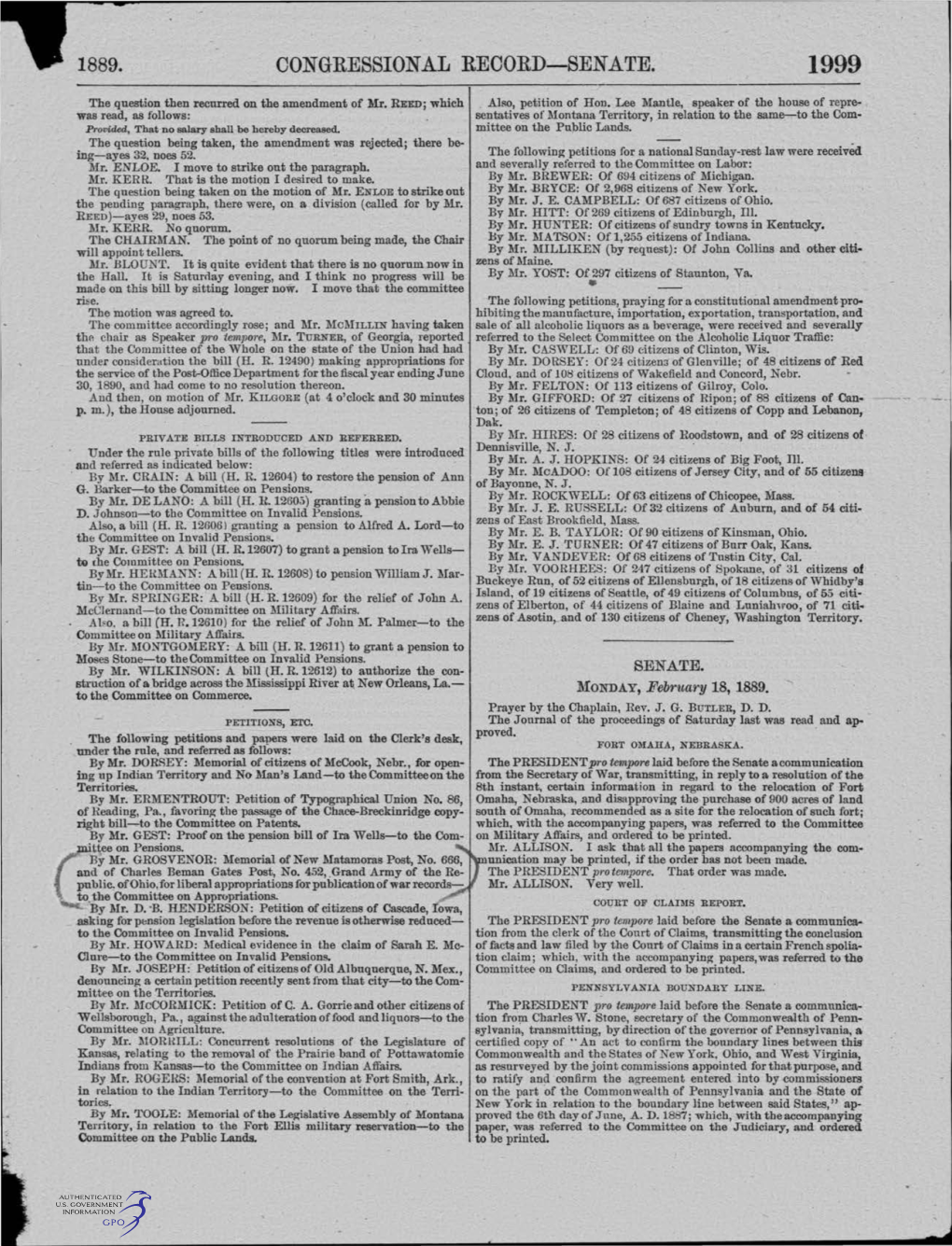 Congressional Record-Senate. 1999