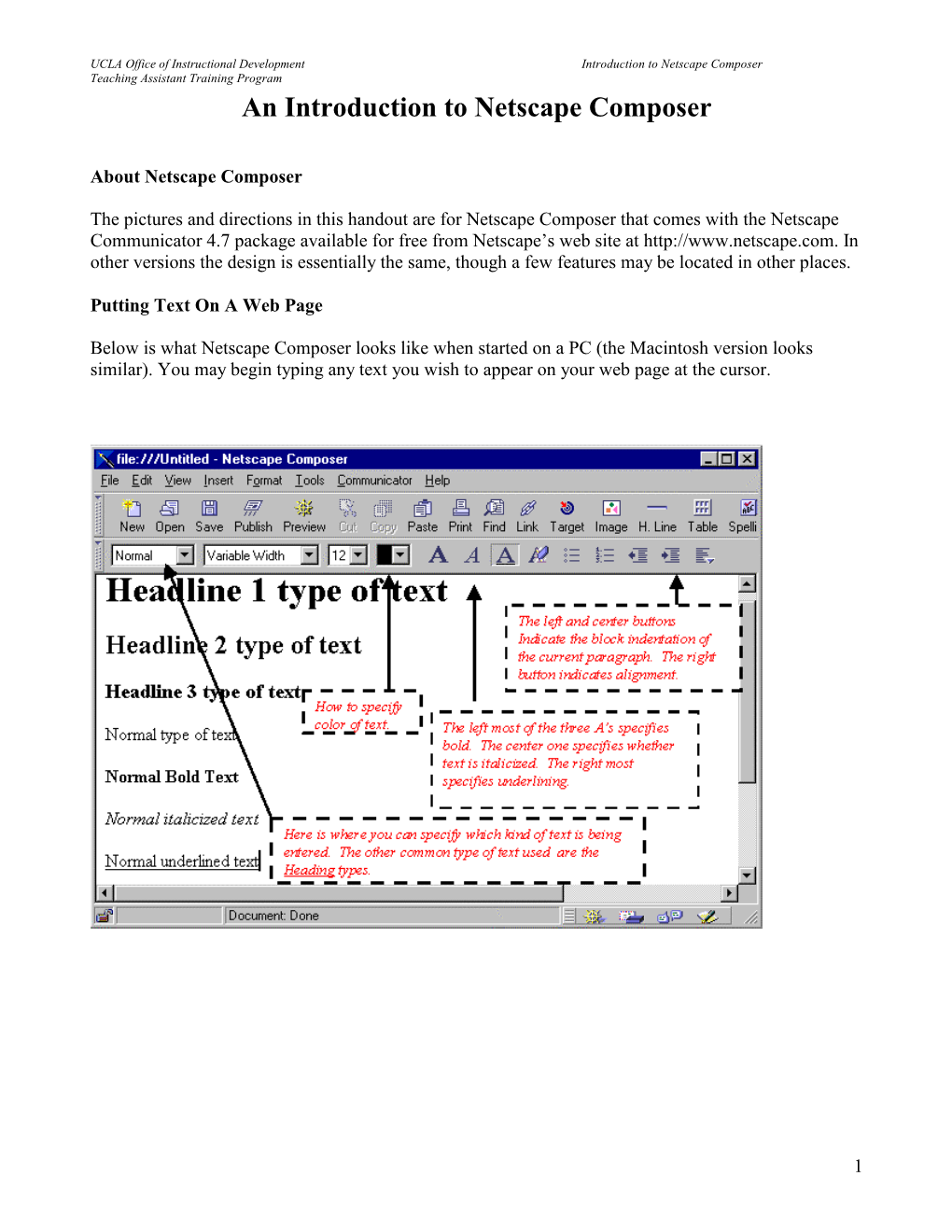 An Introduction to Netscape Composer