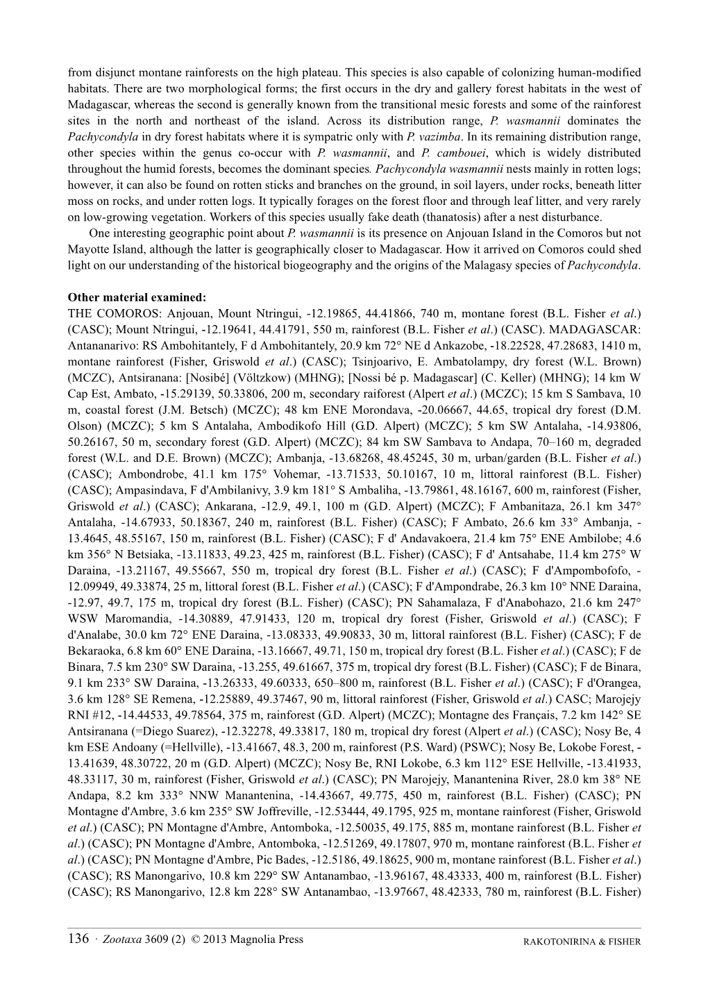 Revision of the Pachycondyla Wasmannii-Group