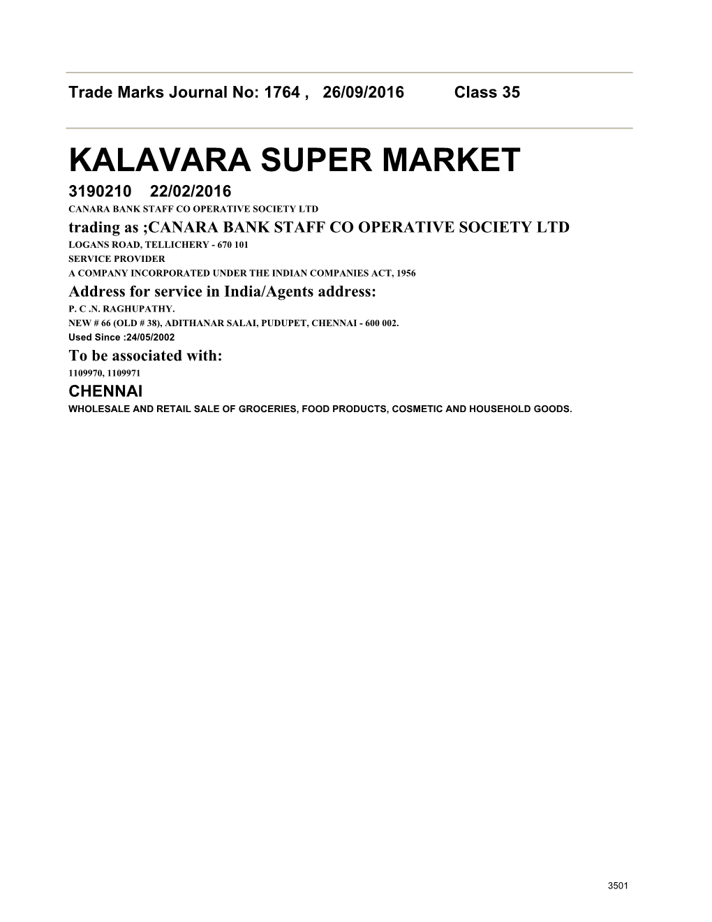 Kalavara Super Market