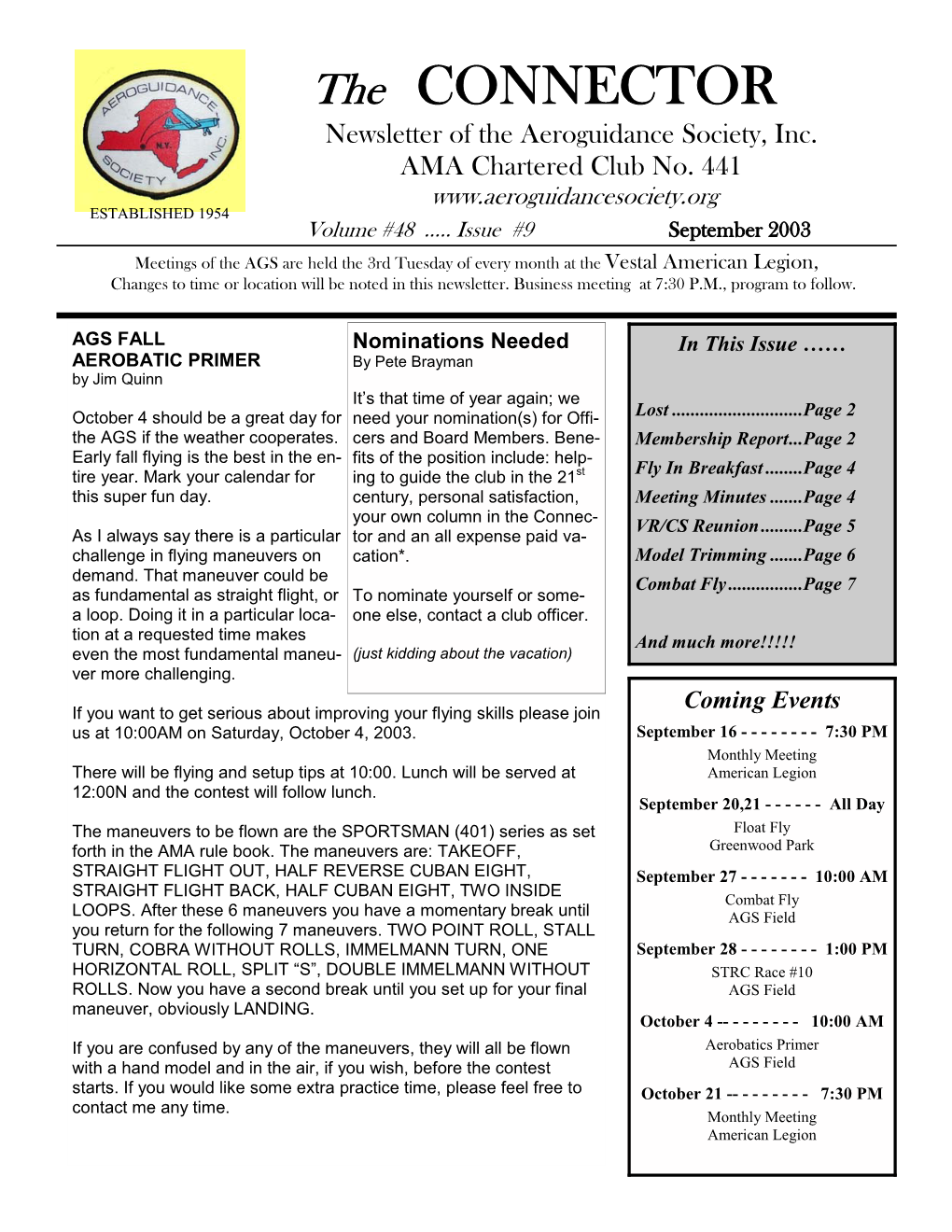 AGS 2003 Layout