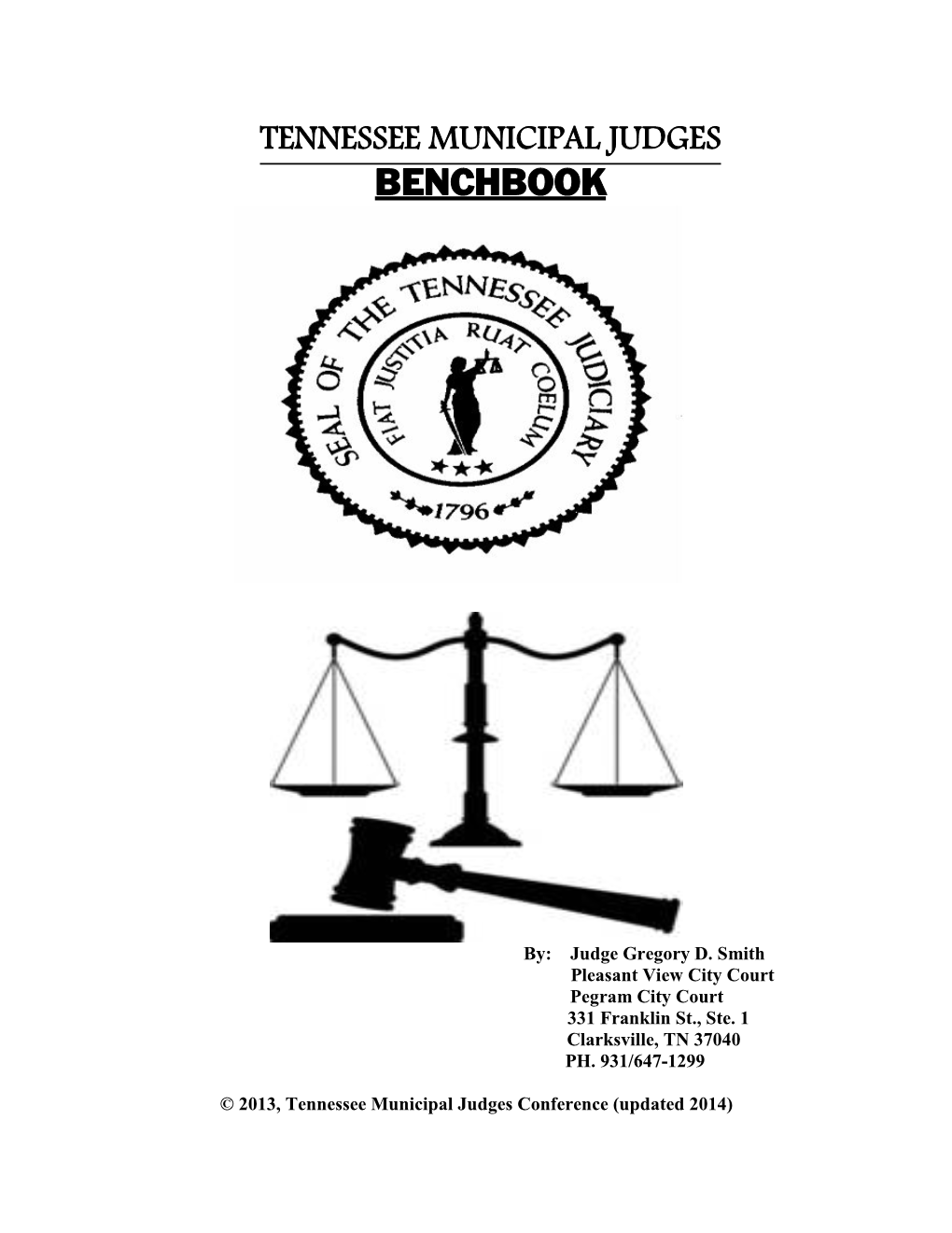 Tennessee Municipal Judges Benchbook