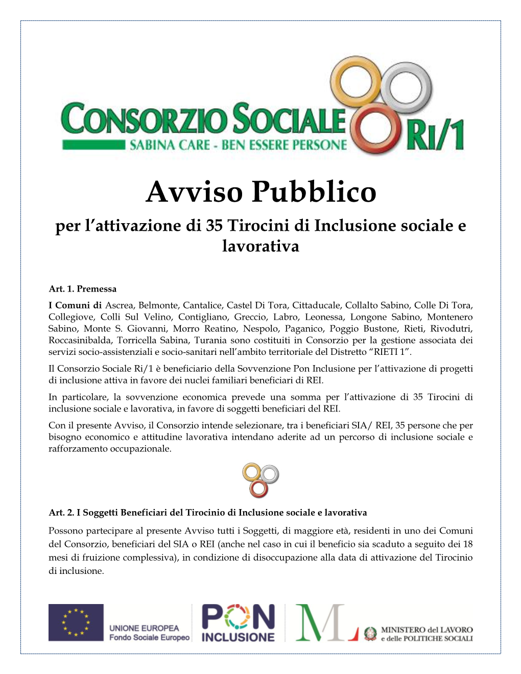 Avviso Utenti Tirocini Di Inclusione-Signed.Pdf