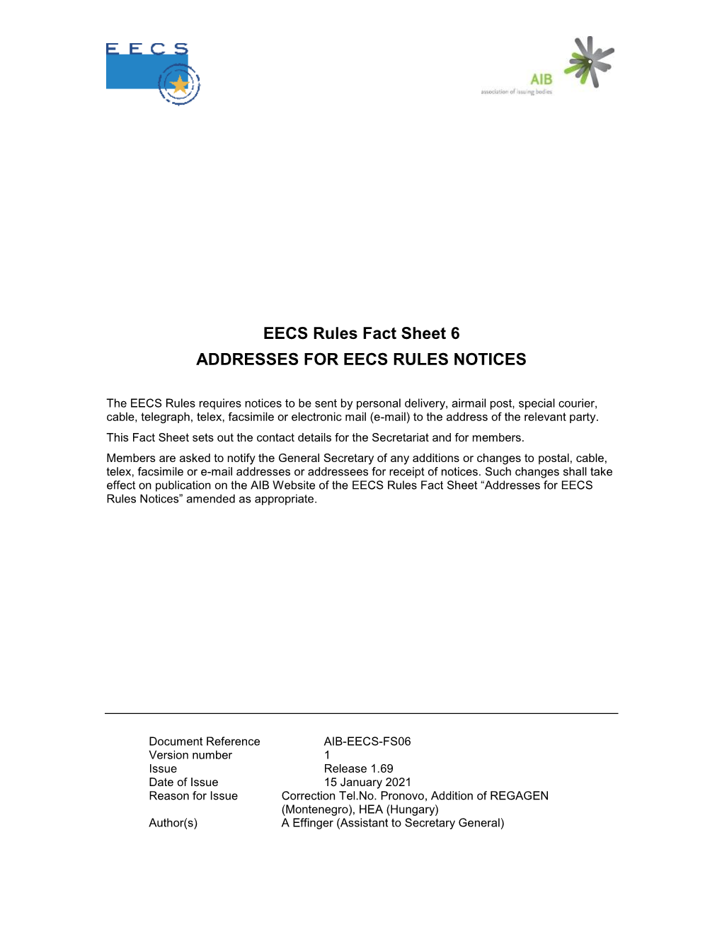 EECS Fact Sheet 6