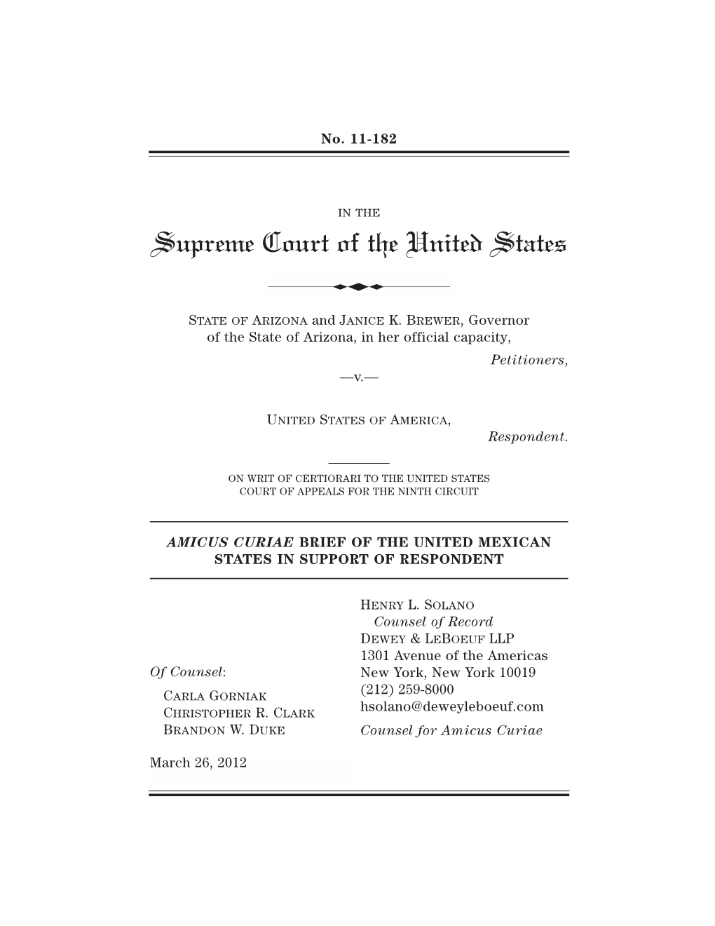 Brief of the United Mexican States in Support of Respondent