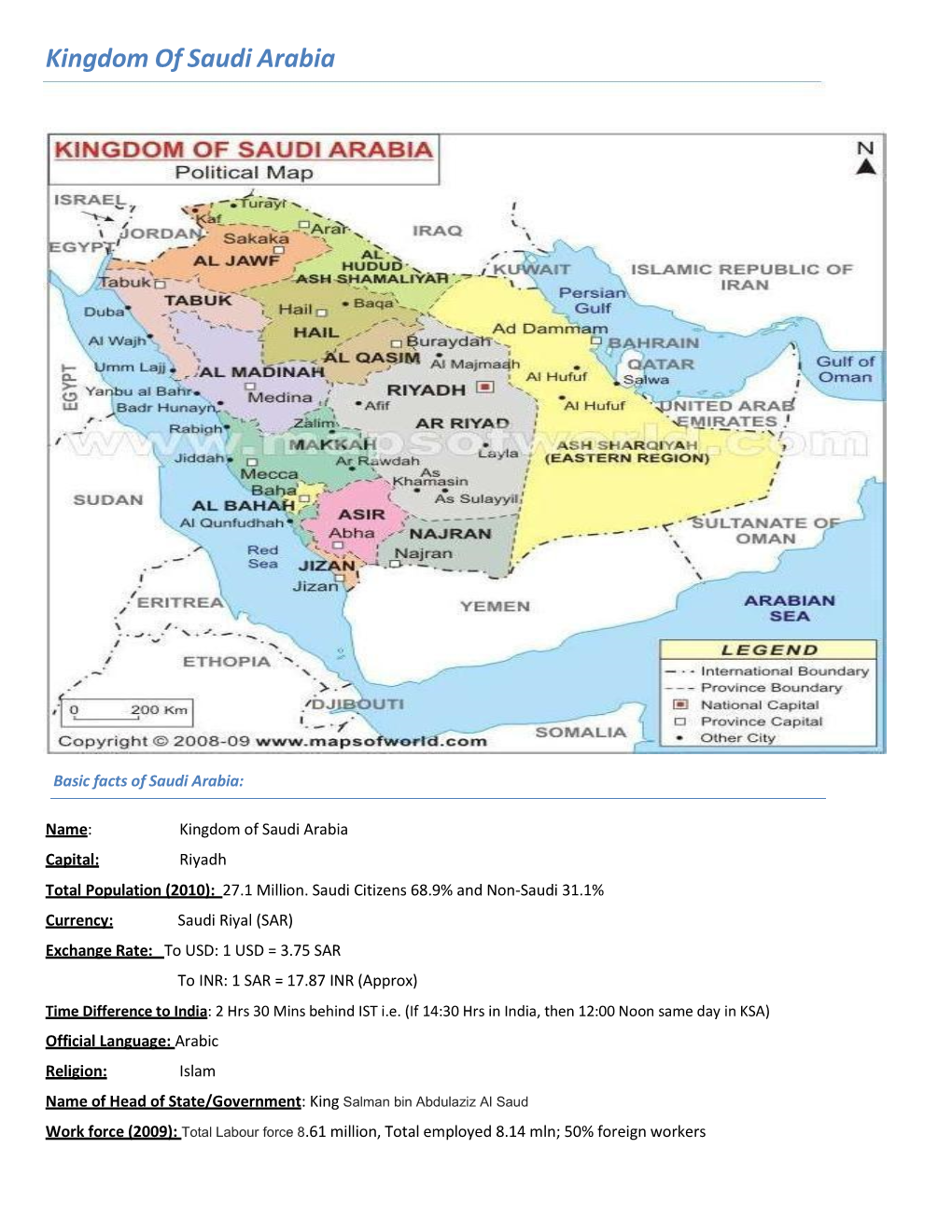 Kingdom of Saudi Arabia