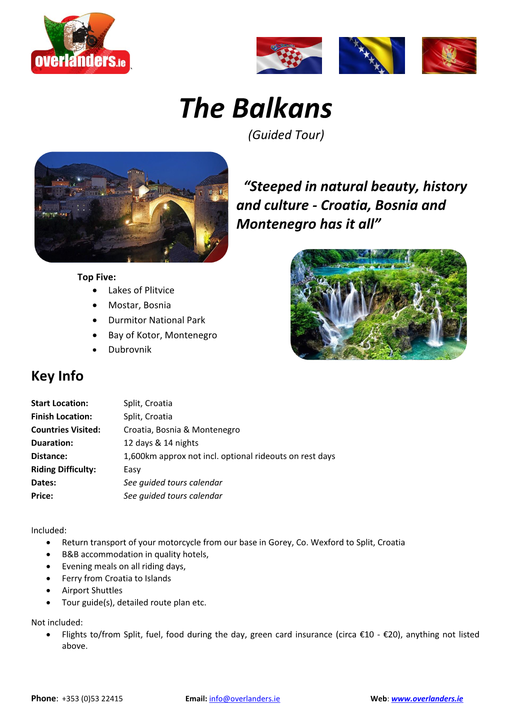 The Balkans (Guided Tour)