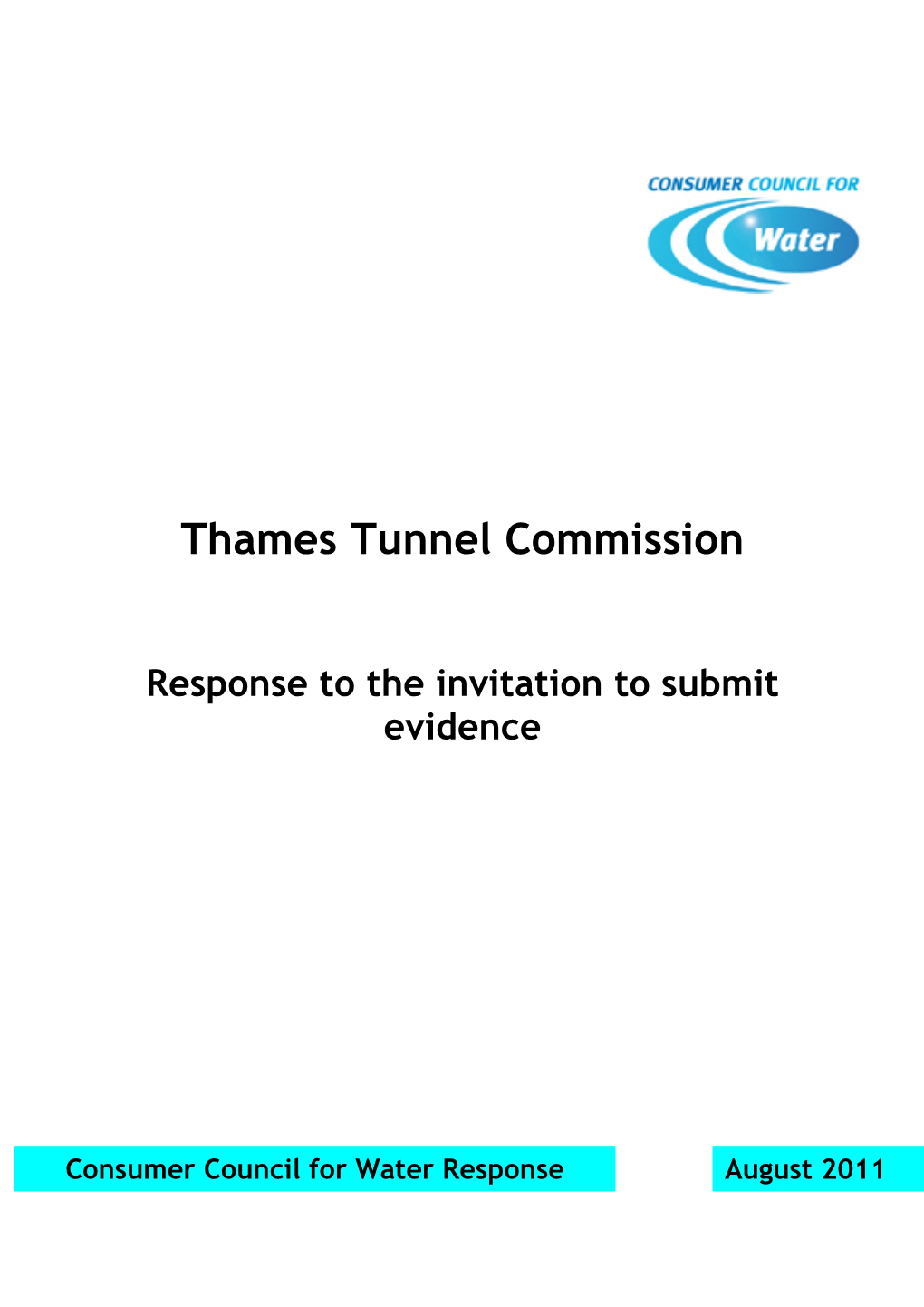 Thames Tunnel Commission Evidence