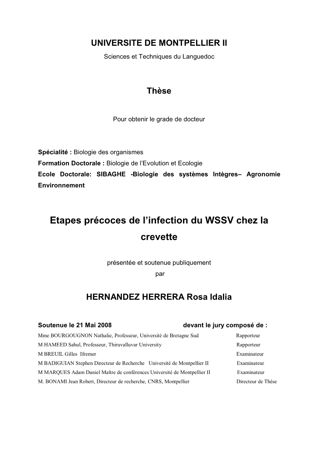 Transmission Per Os Du White Spot Syndrome Virus