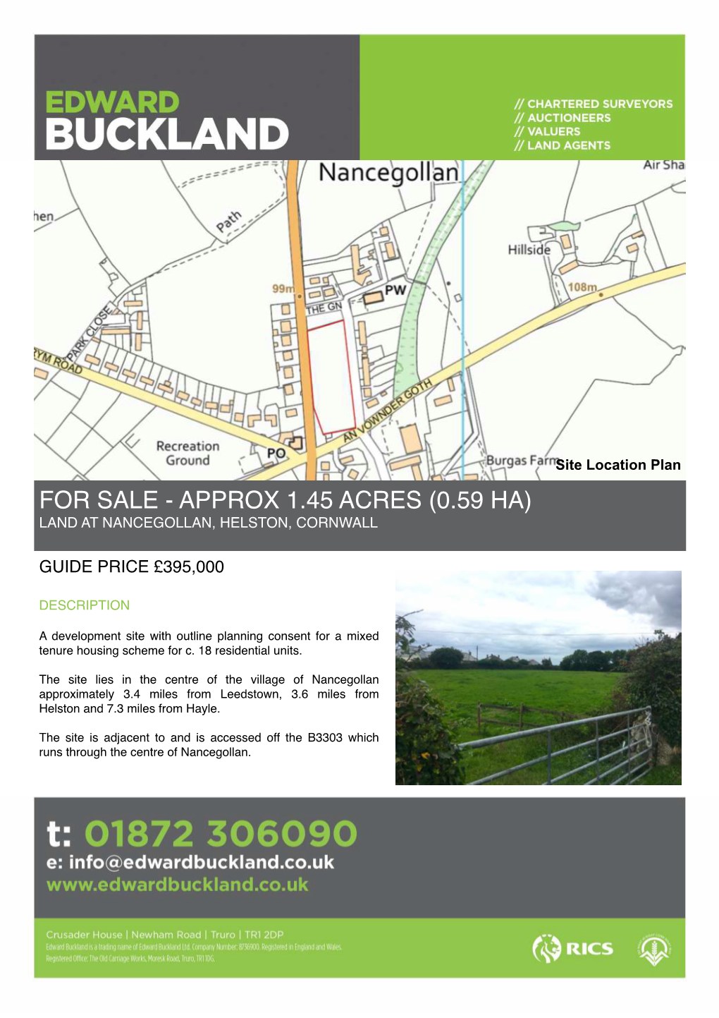 Land at Nancegollan, Helston