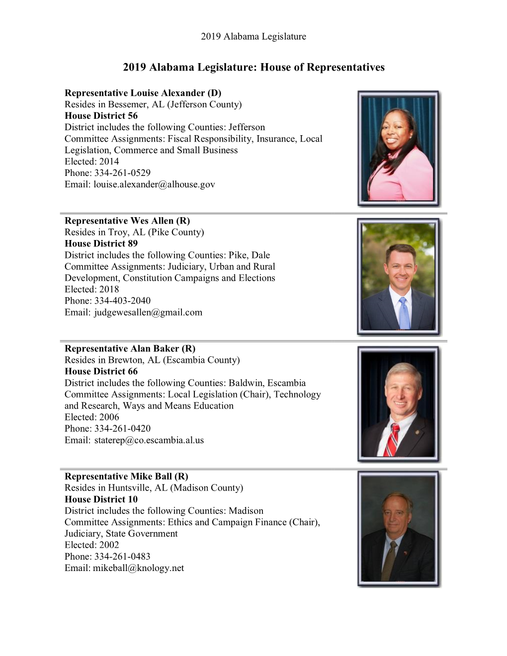 2019 Alabama Legislature