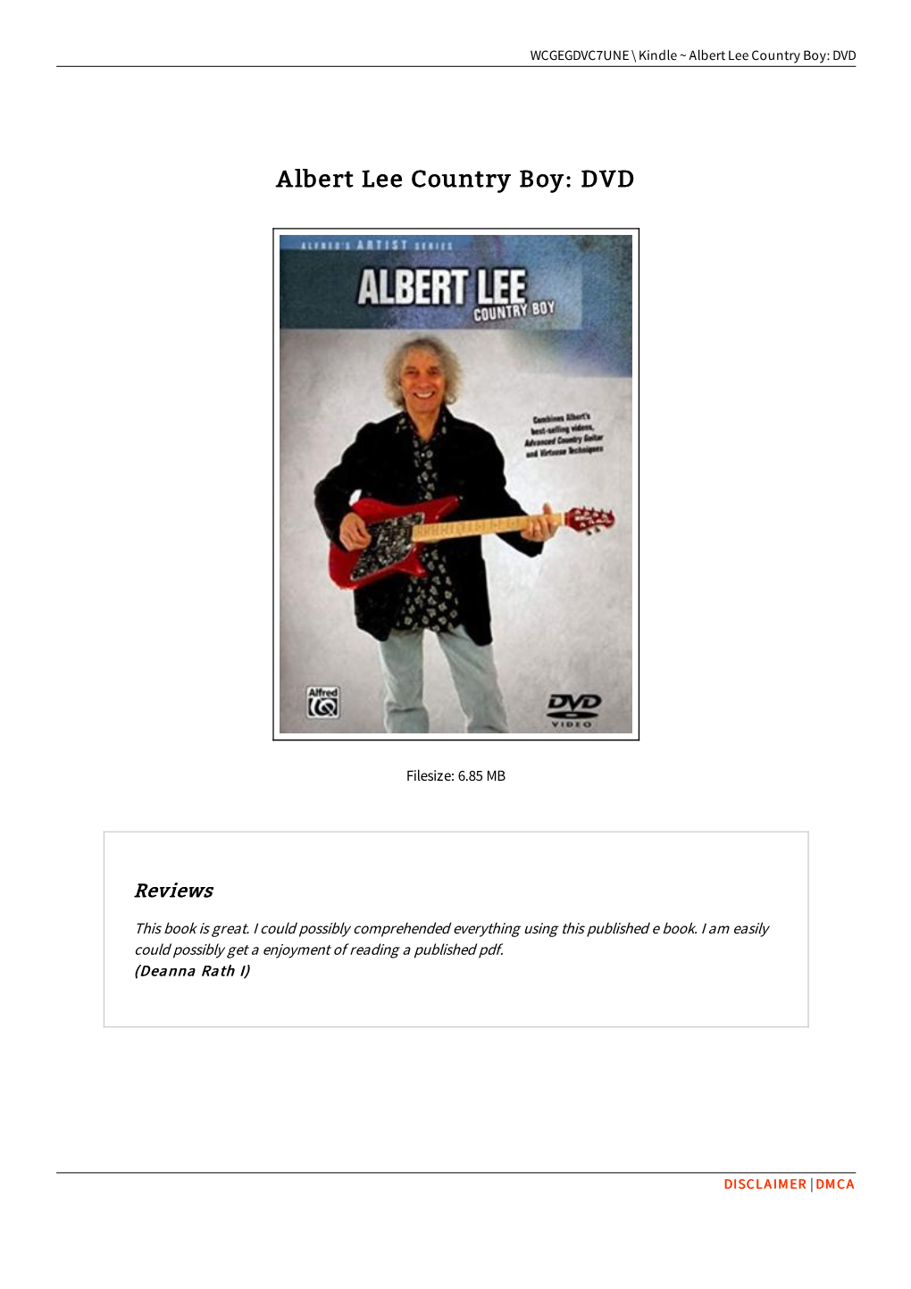 Download Book < Albert Lee Country Boy: DVD ~ CUSEVJZUIBOS