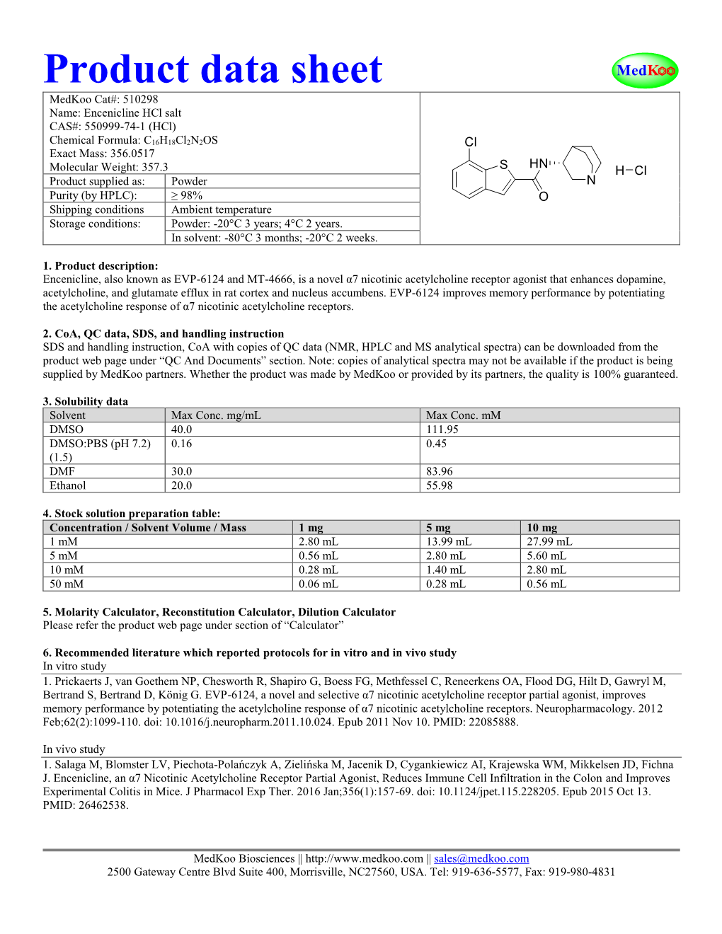 Product Data Sheet