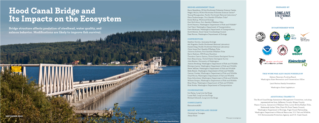 Hood Canal Bridge and Its Impacts on the Ecosystem