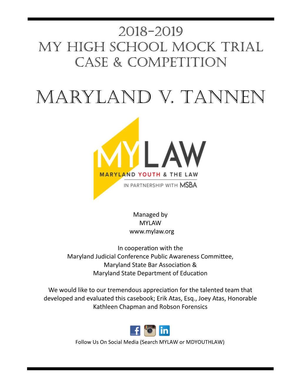 Maryland V. Tannen