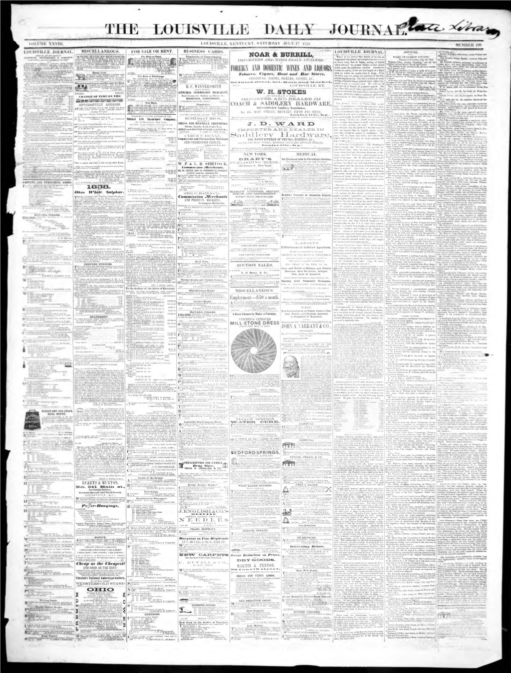 Louisville Daily Journal (Louisville, Ky. : 1833): 1858-07-17