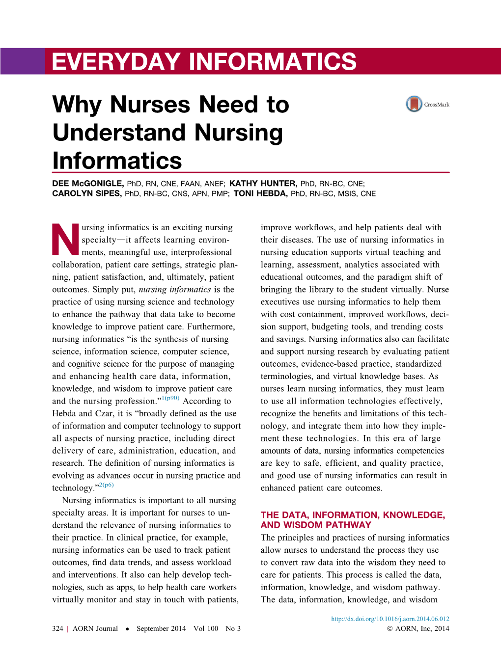 Why Nurses Need to Understand Nursing Informatics