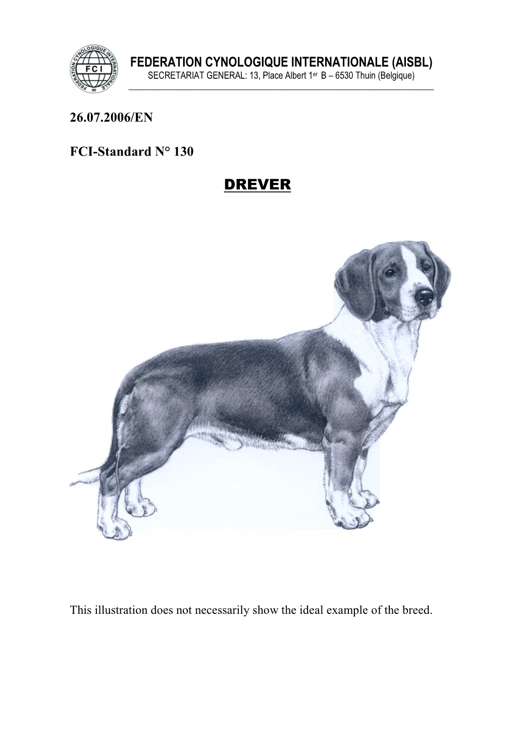 Drever Breed Standard