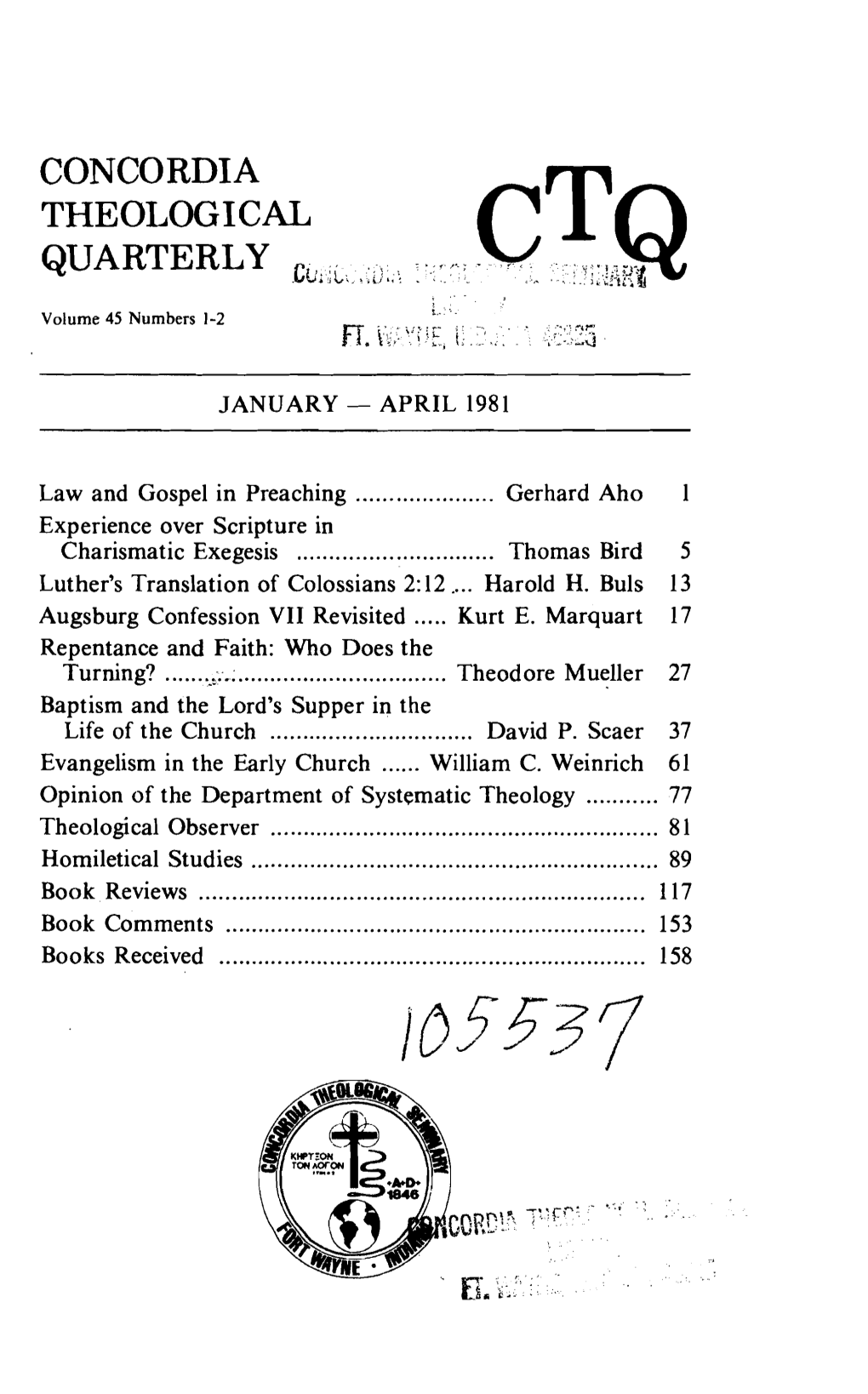 Augsburg Confession VII Revisited