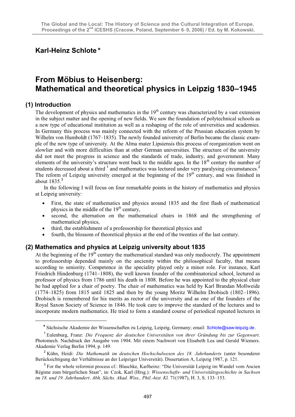 Mathematical and Theoretical Physics in Leipzig 1830–1945