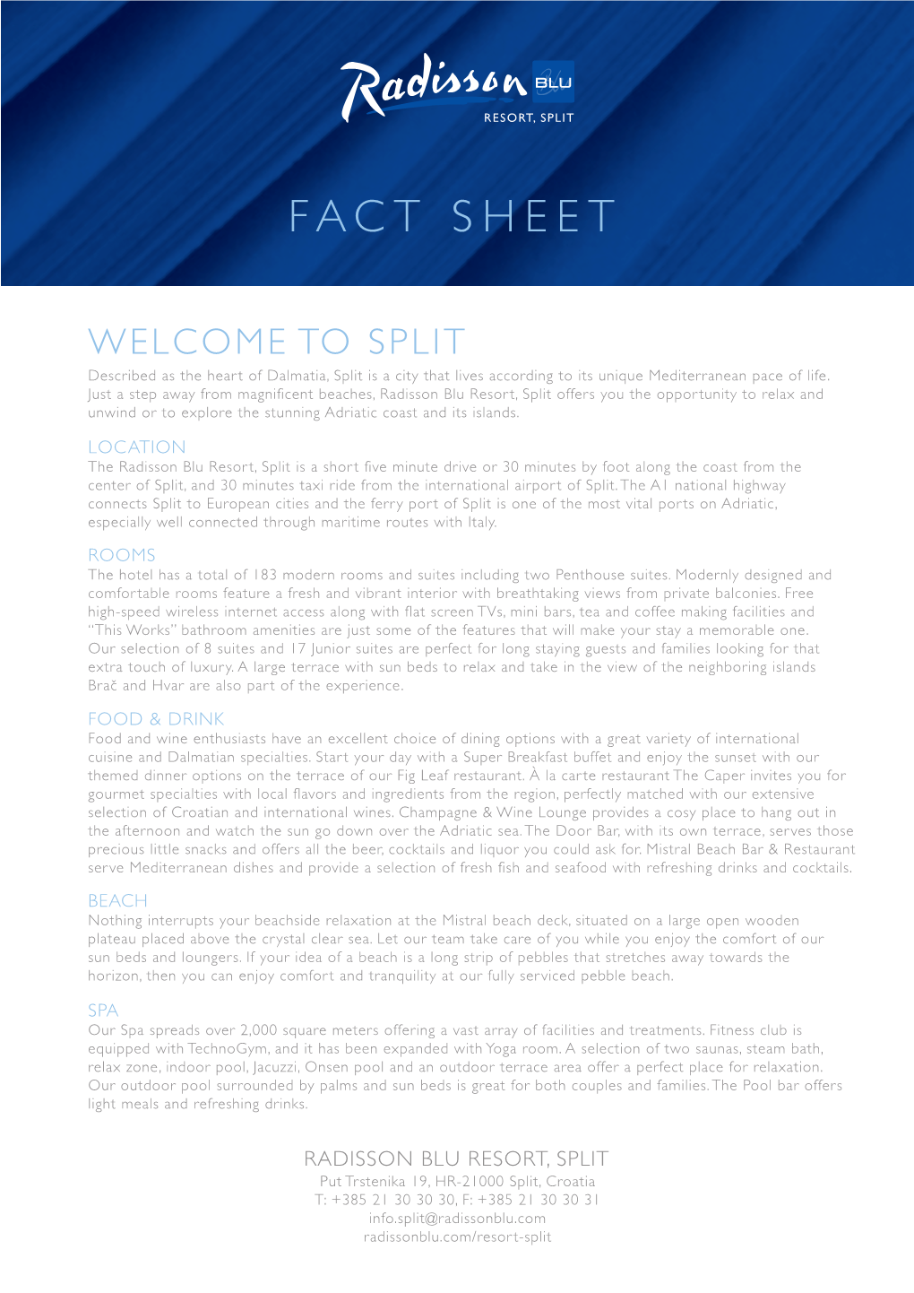 Rdblu Split 2017 Hotel Fact Sheet