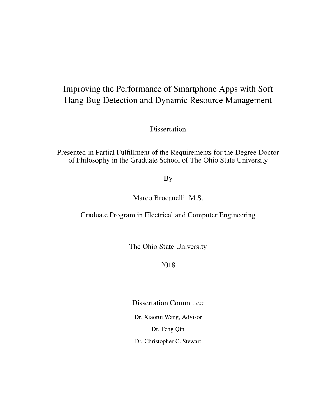 Improving the Performance of Smartphone Apps with Soft Hang Bug Detection and Dynamic Resource Management