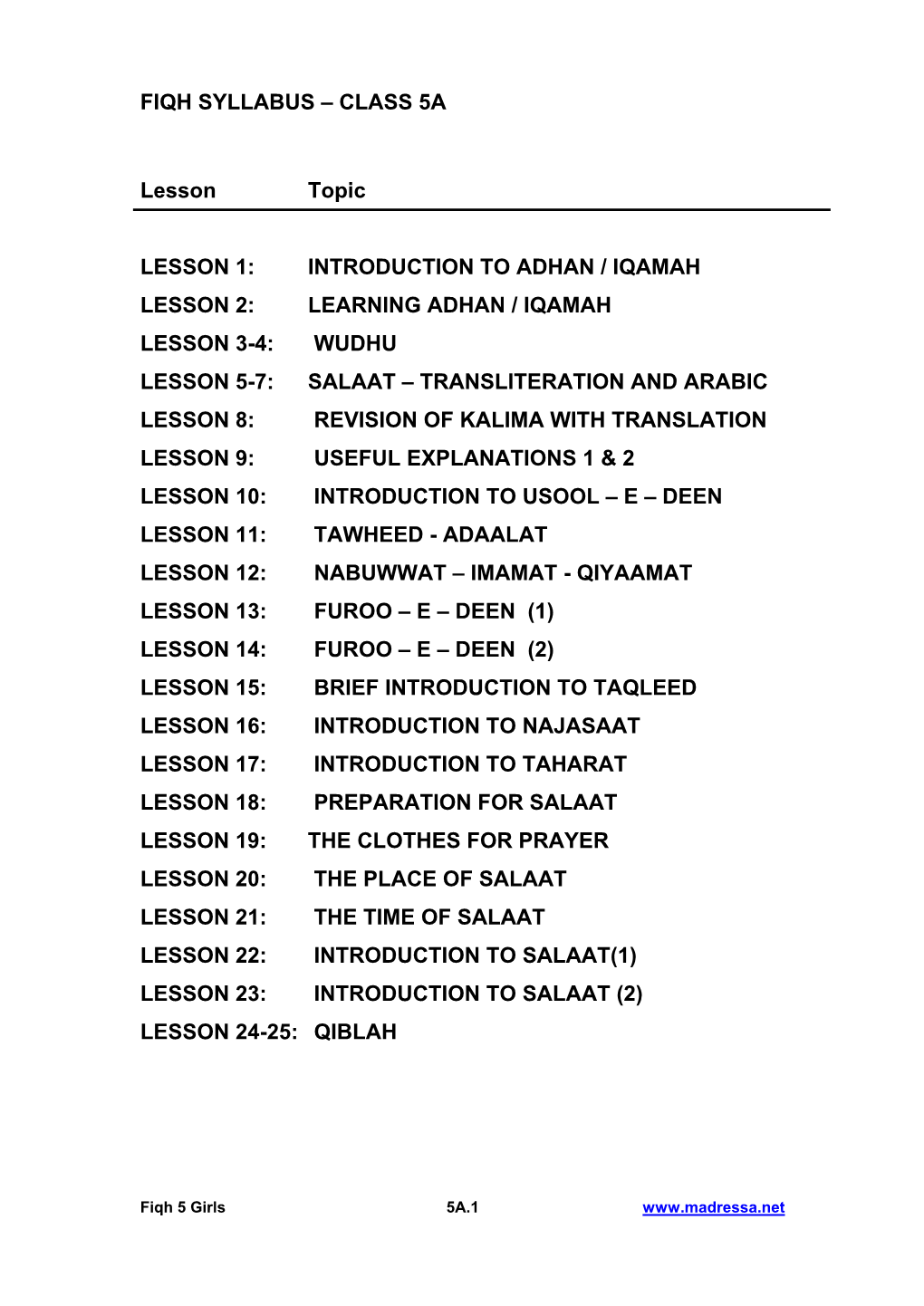 Learning Adhan / Iqamah Lesson 3