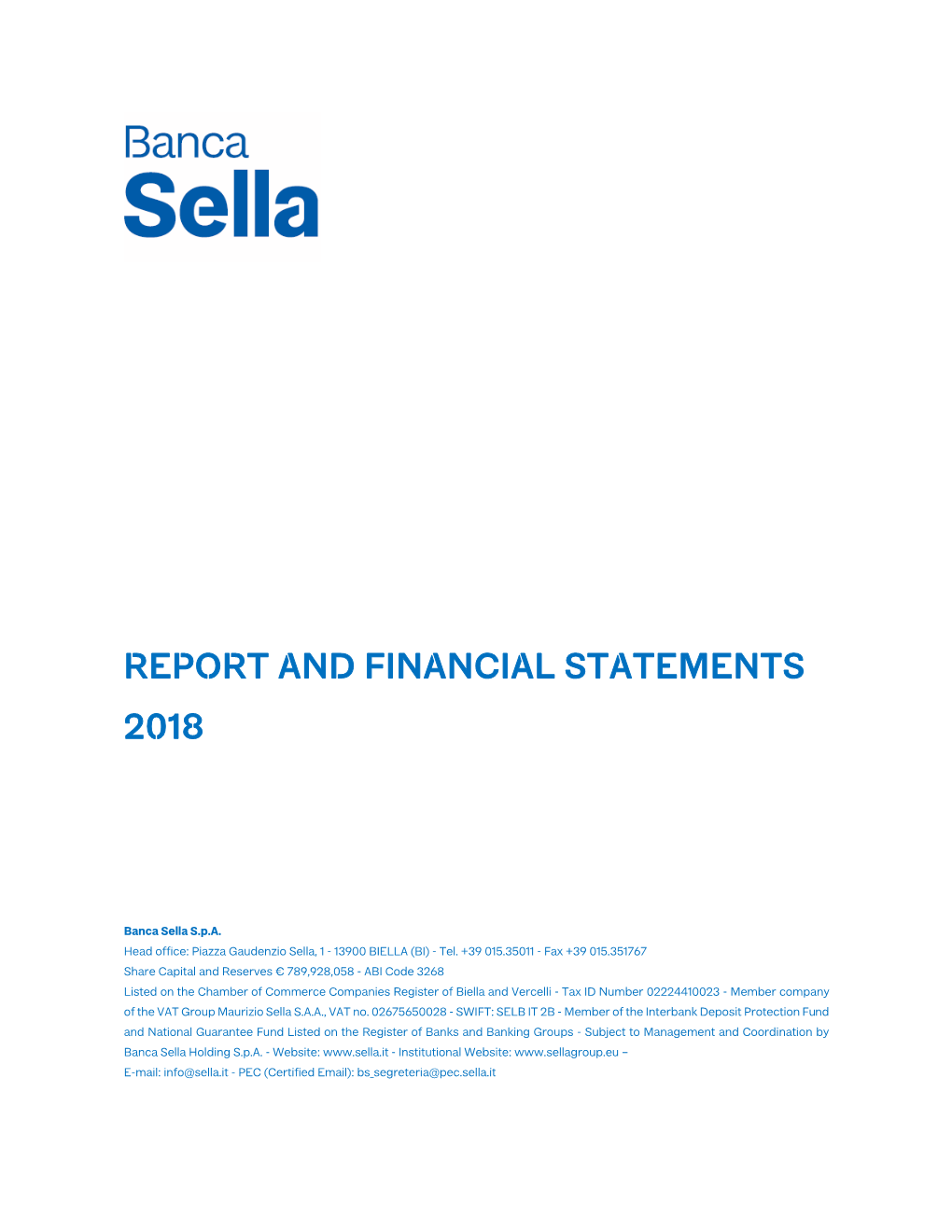 Report and Financial Statements 2018