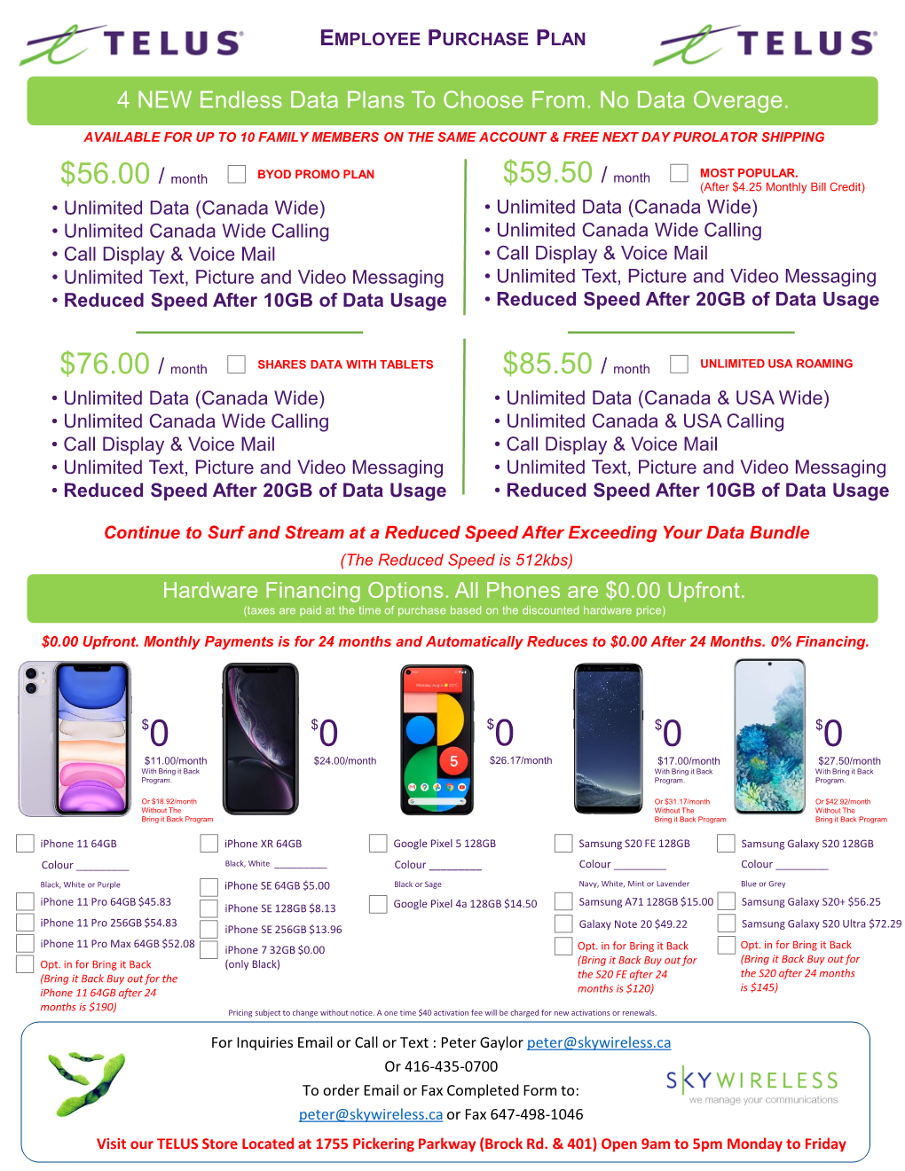 TELUS Employee Offers