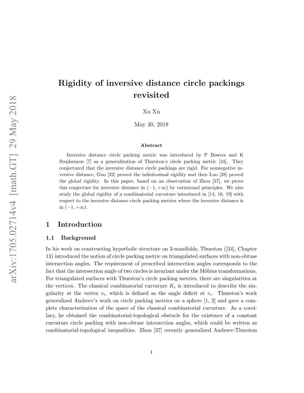 Rigidity of Inversive Distance Circle Packings Revisited