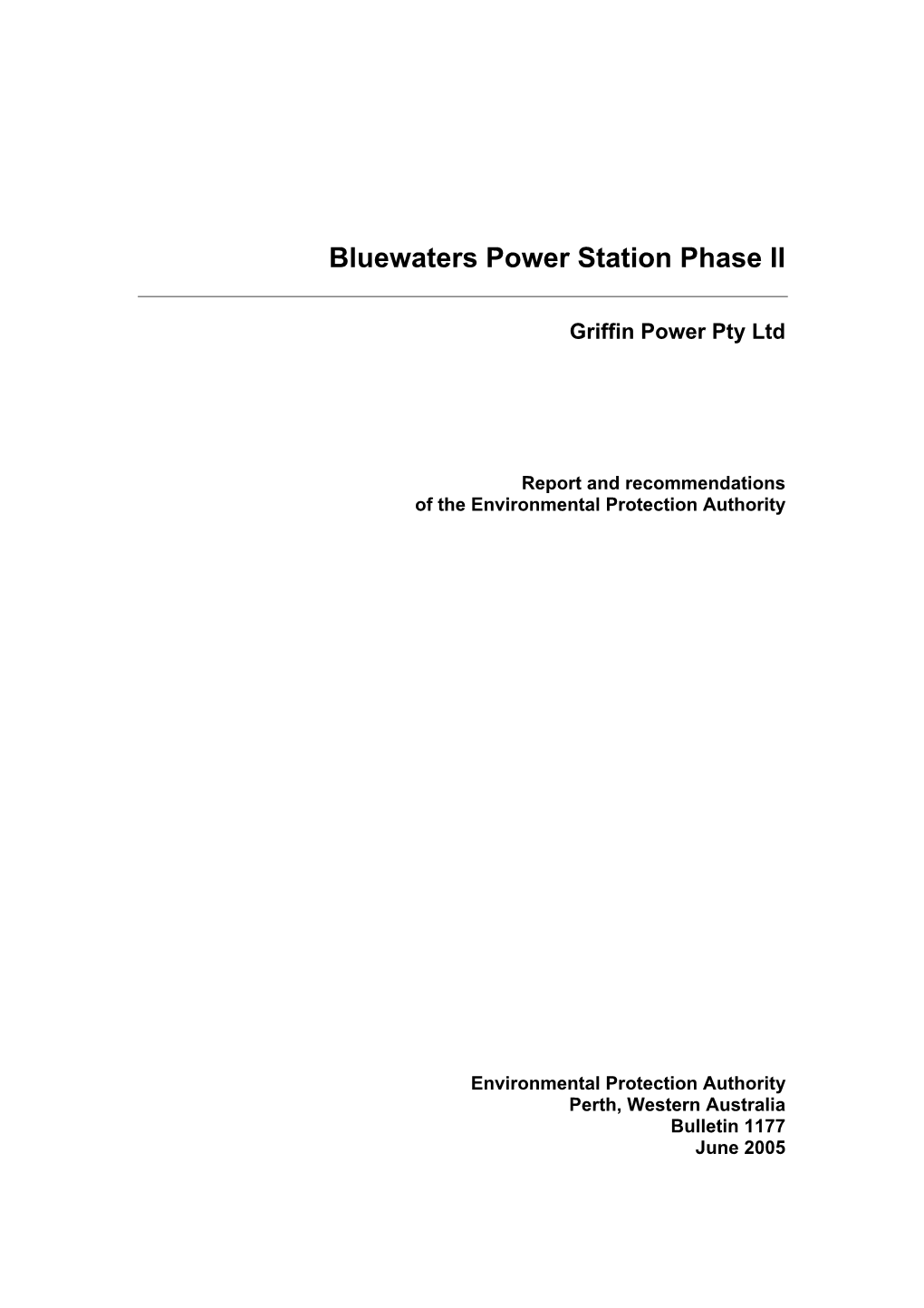 Bluewaters Power Station Phase II
