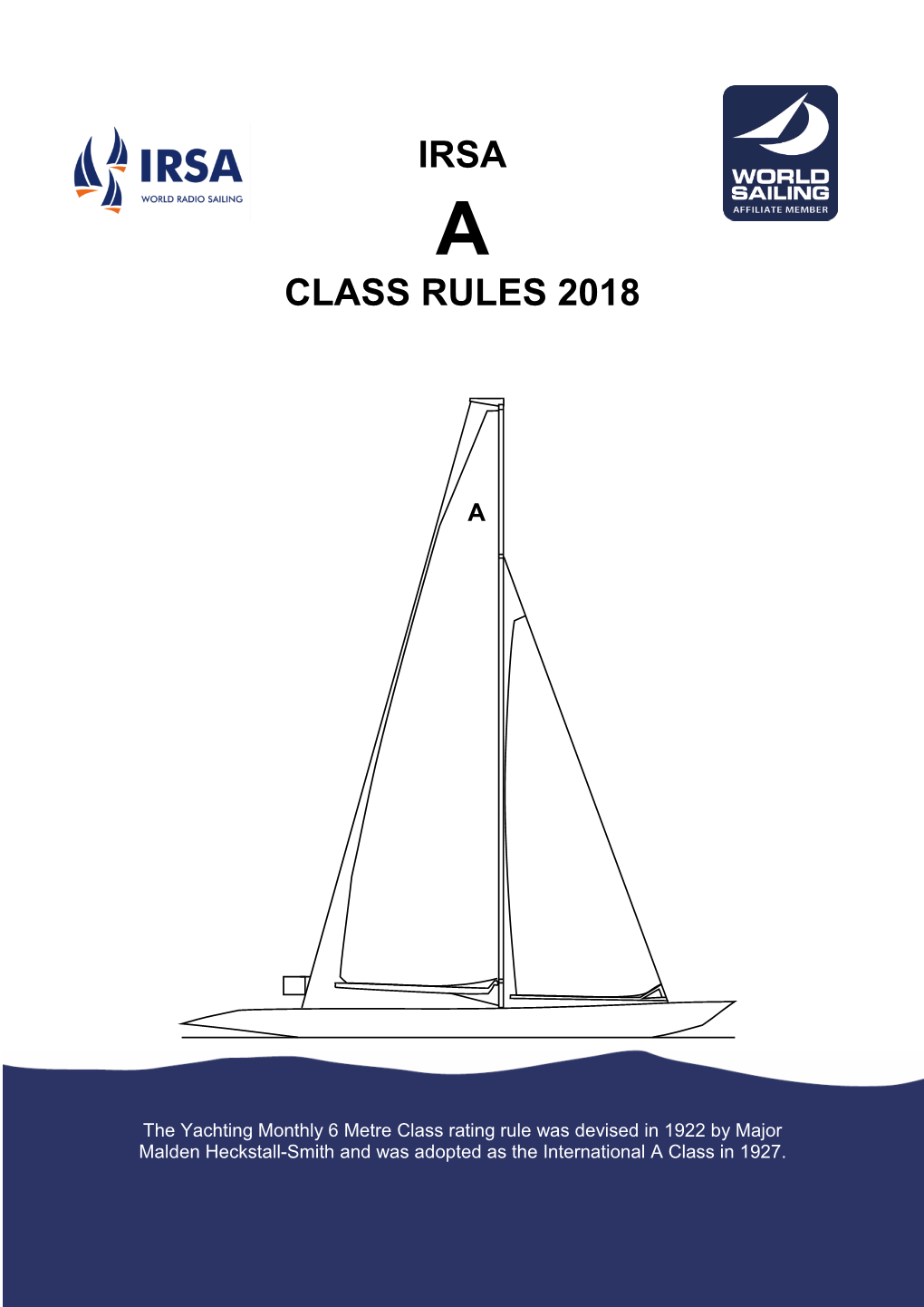 Irsa Class Rules 2018