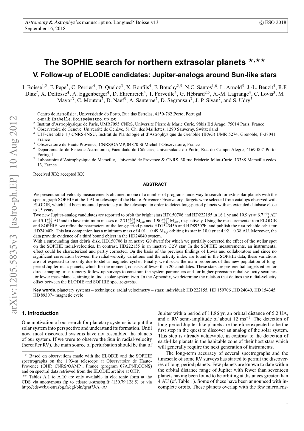 The SOPHIE Search for Northern Extrasolar Planets. V. Follow-Up of ELODIE Candidates: Jupiter-Analogs Around Sun-Like Stars