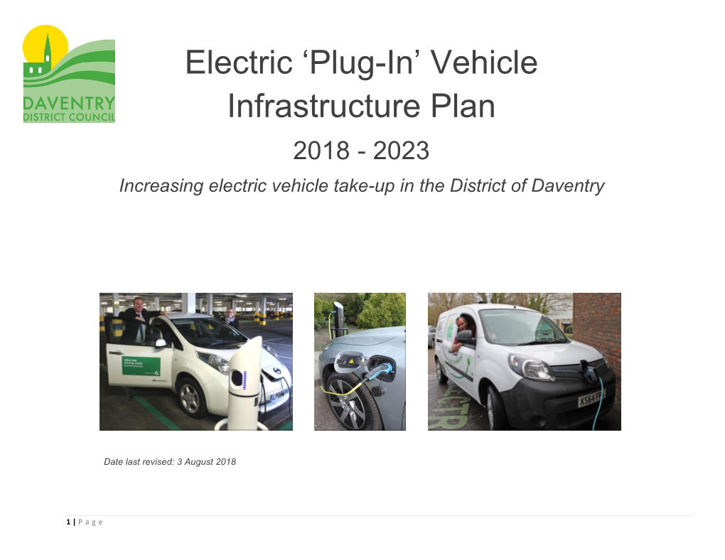 Electric 'Plug-In' Vehicle Infrastructure Plan