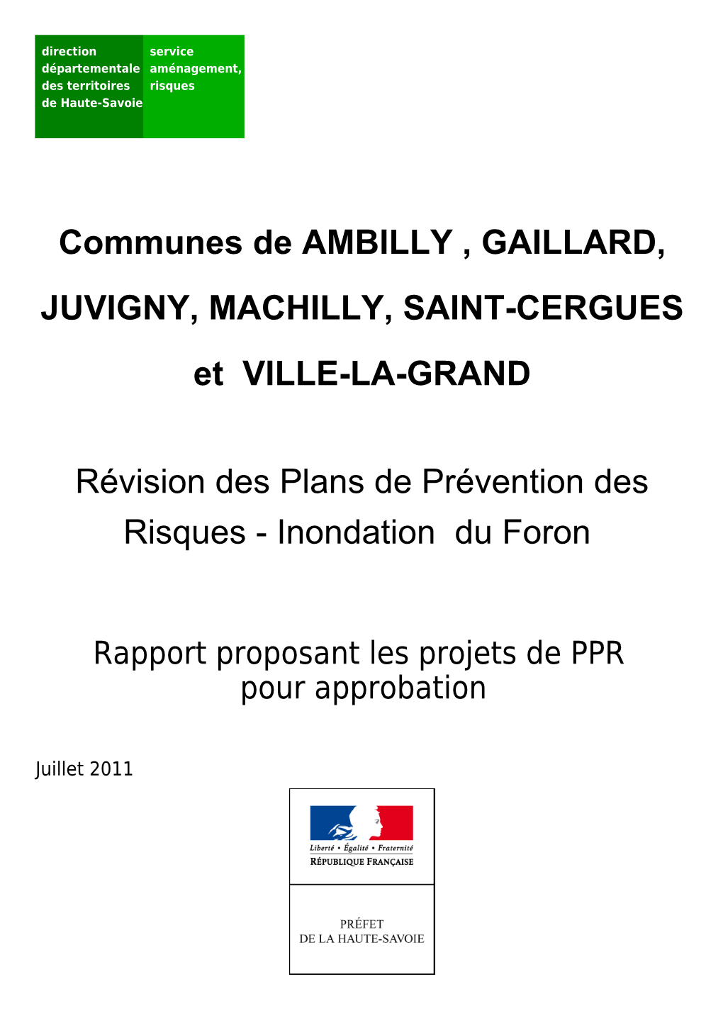 Communes De AMBILLY , GAILLARD, JUVIGNY, MACHILLY, SAINT-CERGUES Et VILLE-LA-GRAND