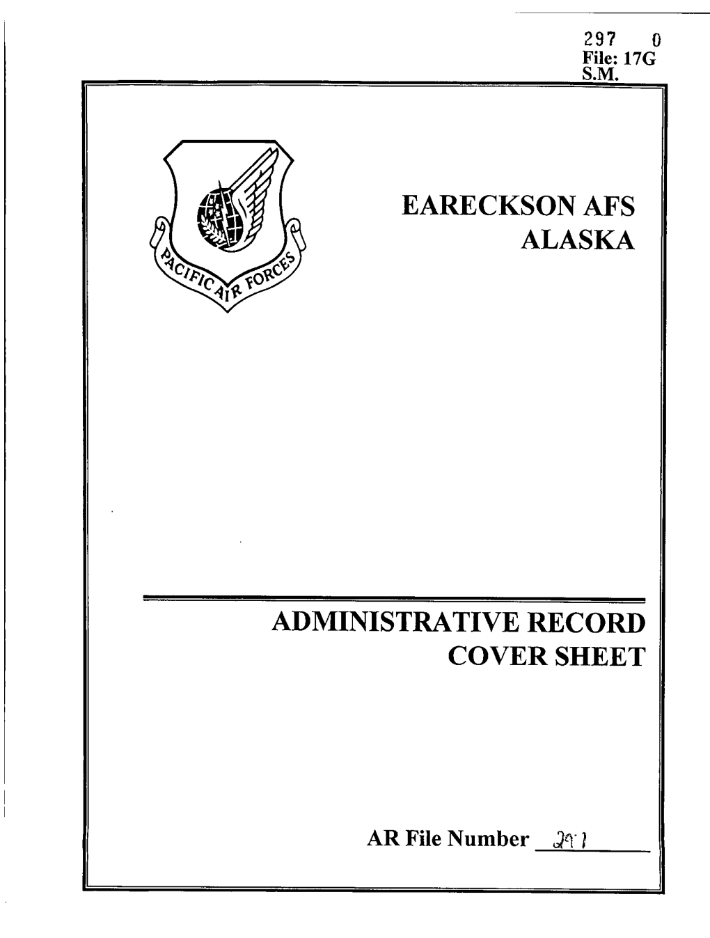 Eareckson Aps Alaska Administrative Record