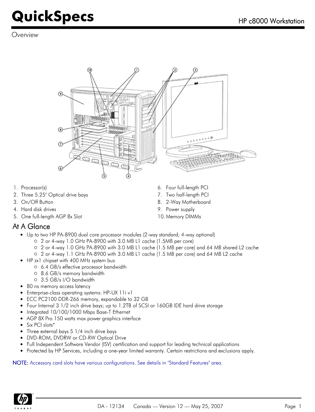 HP C8000 Workstation Overview