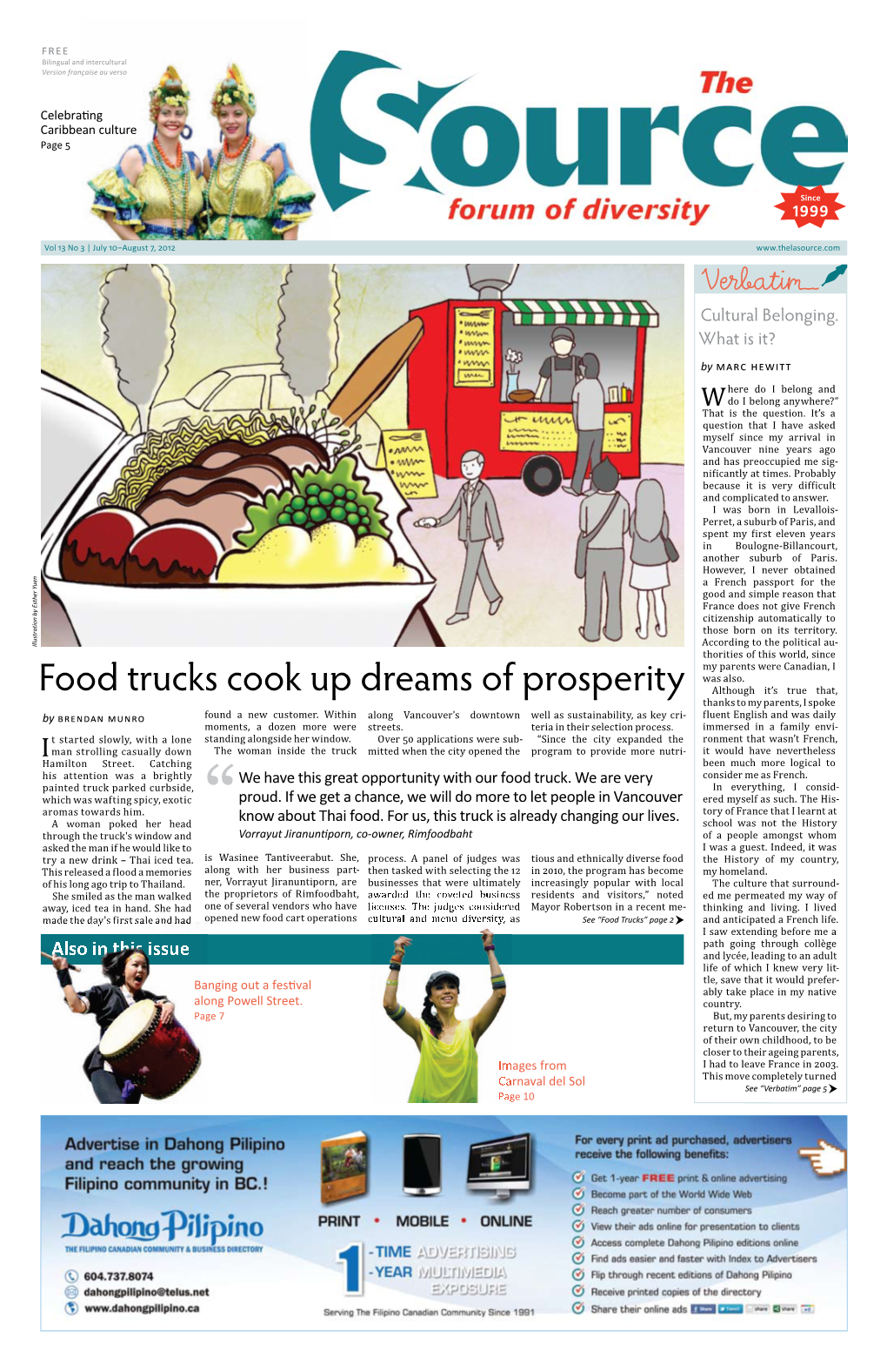 Food Trucks Cook up Dreams of Prosperity My Parents Were Canadian, I