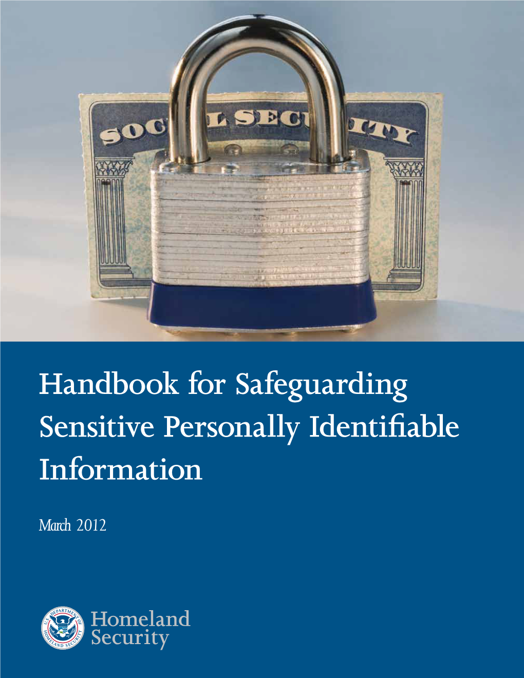 Handbook for Safeguarding Sensitive PII At