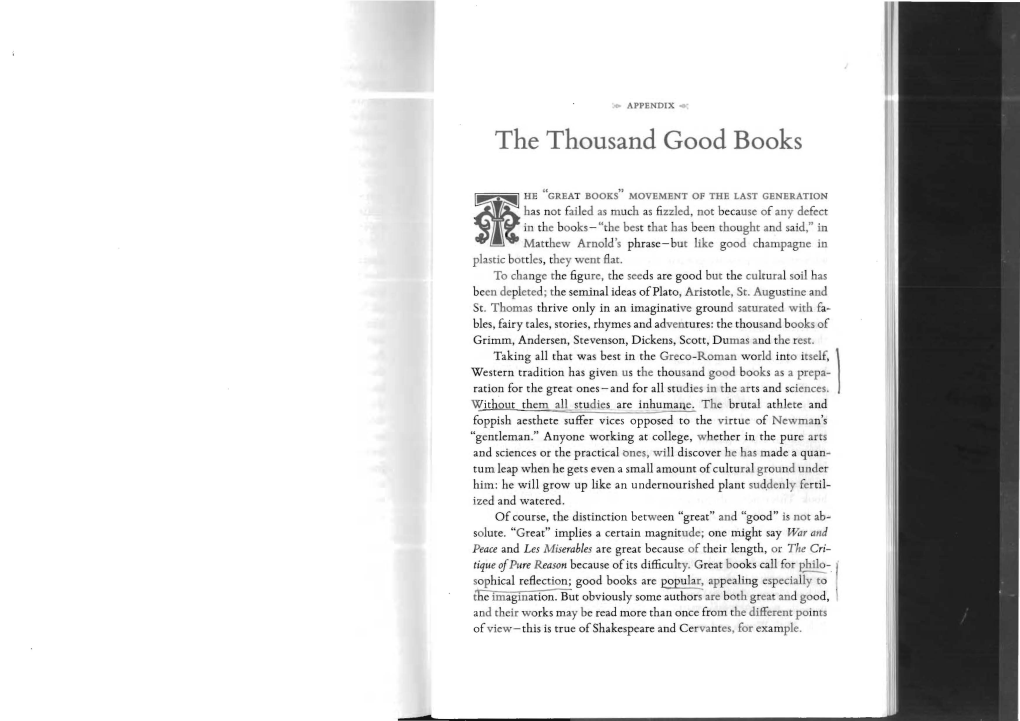 The Thousand Good Books